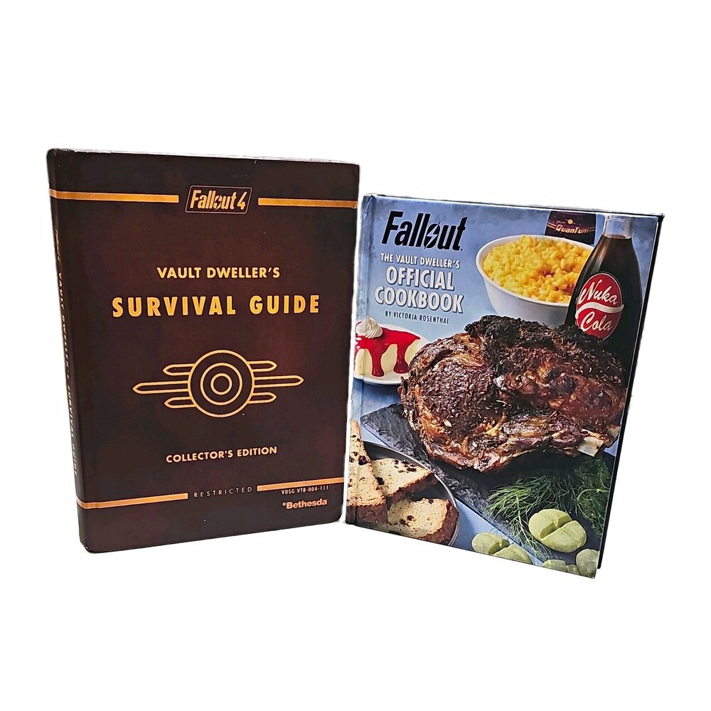 Fallout 4 Vault Dweller Survival Guide Collectors Ed + Official Cookbook Lot